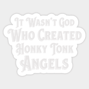 Kitty Wells It Wasn't God Who Created Honky Tonk Angels Sticker